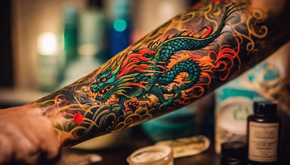 caring for new ink