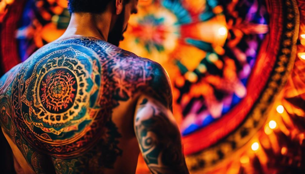 Unlocking Meaning With Mandala Back Tattoos for Guys