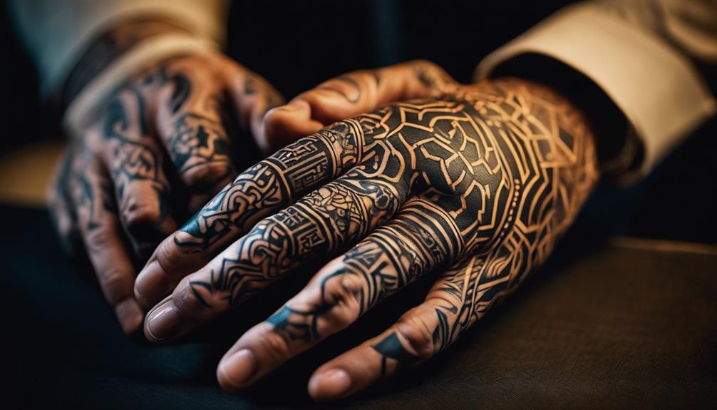 unique hand art designs